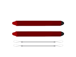 2 Canetas Estilo Stylus Com Cordões Para Telas Táteis De Tablets E Celulares Amigáveis Para Crianças Vermelho