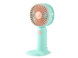 Ventilador Usb Portátil Con Base, 400 Mah, Silencioso, Recargable, Para Escritorio, Hogar, Viajes, Verde
