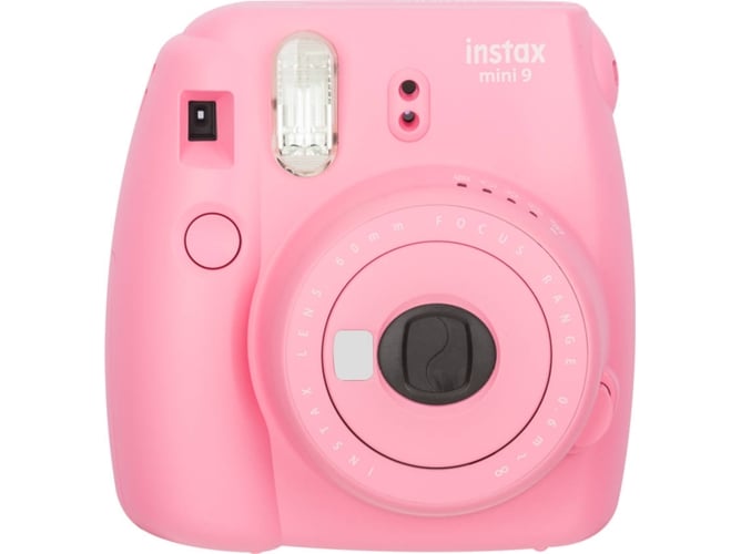 Fujifilm Instax Mini 9 rosa flamingo espejo para selfies camara analogica solo pink obturación 160 2 pilas lr6aa 62x46mm kit fotografías 62×46