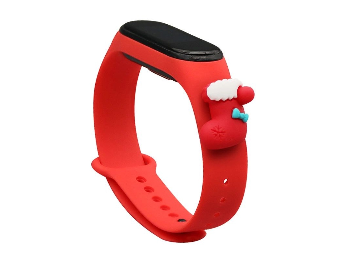 pulsera de navidad para su Xiaomi Mi Band 4 / Mi Band 3 - rojo