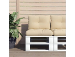 Cojines Para Palets 2 Uds Tela Beige