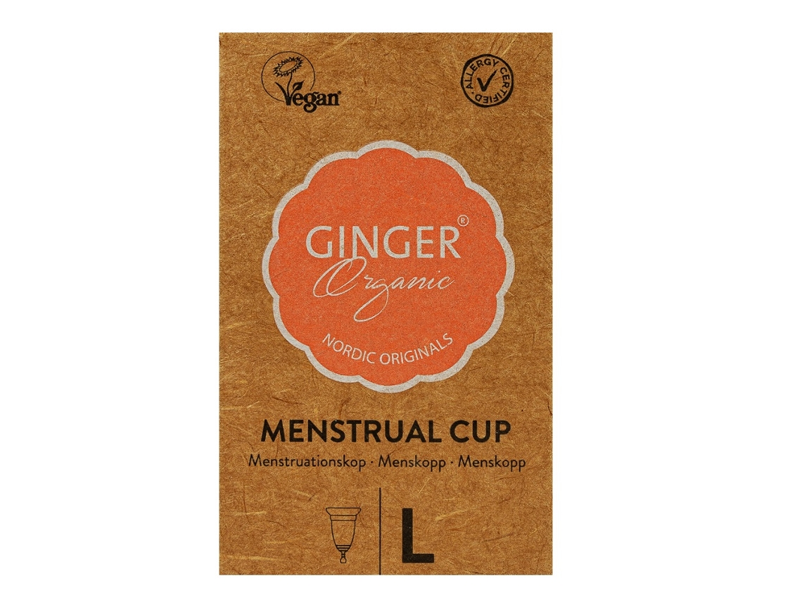 Copa Menstrual Grande Orgánica Ginger - Solución Ecológica Sostenible para la Higiene Femenina (Unidad)