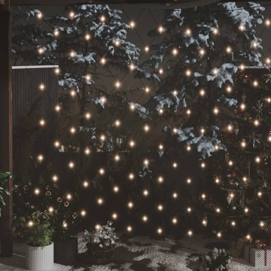Luces de Navidad VIDAXL 204 LEDs (Blanco)