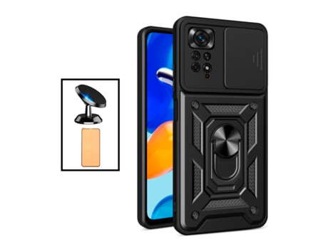 Funda para Xiaomi Redmi Note 11 Pro, Redmi Note 11 Pro+ GIFT4ME Vidrio Templado Negro