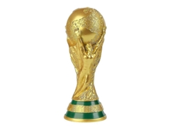 Réplica del trofeo de la Copa Mundial de la FIFA Qatar 2022 8.2 - Recuerdo coleccionable de fútbol para la oficina o estantería 27 cm