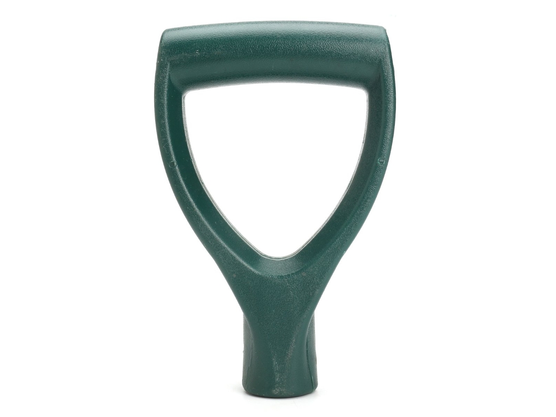 Pala De Plástico Verde Con Mango De Polietileno En Forma De D, Repuesto Para Pala De Jardín, Granja Y Para Quitar La Nieve.