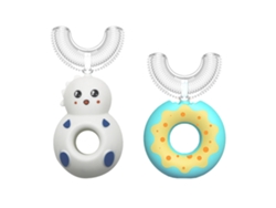 Cepillo de dientes en forma de U con cabezal redondo para niños Kofihety