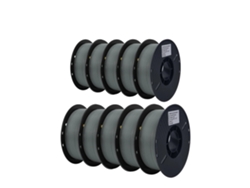 Filamento PLA para impresora 3D, diámetro de 1,75 mm, rollo de 1 kg, PLA gris OEM de 10 kg