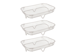 Soporte Multifuncional Apilable De Acero Inoxidable De 3 Piezas Para Sartenes, Ideal Para Organizar Y Cocinar Al Vapor.