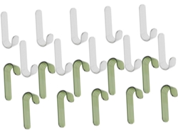 Juego De 20 Ganchos Adhesivos Para Pared, Colgar Ropa, Perchas Adhesivas Sin Necesidad Taladro.