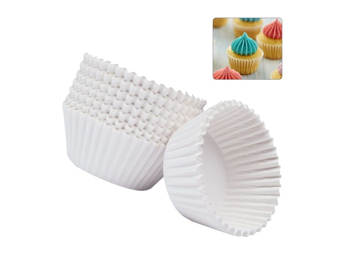 2026-43571-líneas Para Cupcakes Linjou Blancas, 400 Piezas, Papel Grado Alimentario, Resistente A Grasas, Horno Y Microondas Seguro