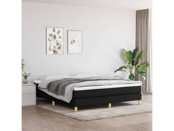 Cama Sin Colchón Tela Negro 180x200 Cm