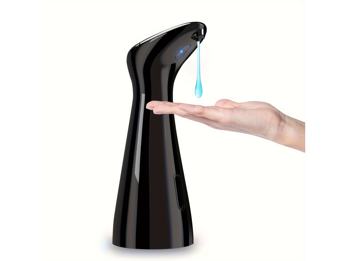 Dispensador De Jabón Automático De 200 Ml Dispensador Inteligente De Jabón De Manos Para Baño Y Cocina Negro Gertiz
