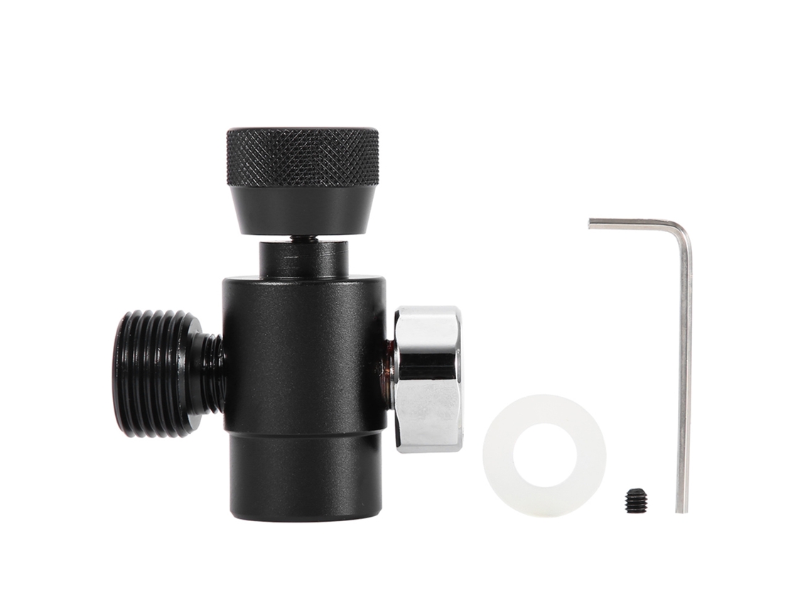 Adaptador De Recarga De Co2 Con Medidor Para Tanque De Cilindro Sodastream, Negro
