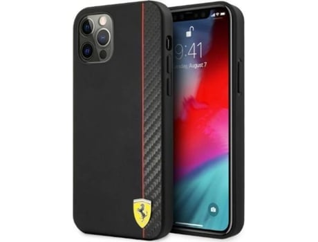 Carcasa Apple FERRARI iPhone 12 Pro Max Hardcase Negro