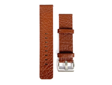 Correa universal para reloj inteligente de cuero de búfalo de 22 mm (marrón)