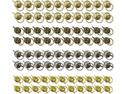Juego De 80 Manijas De Metal Con Acabado Retro Para Armarios Y Cajones Pequeños Para Uso Doméstico E Profissional