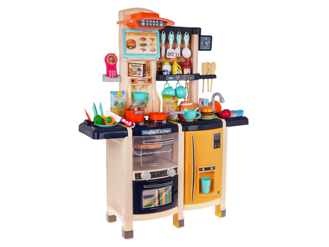 Cocina americana con función de luz y sonido 65 piezas. Azul B. activo