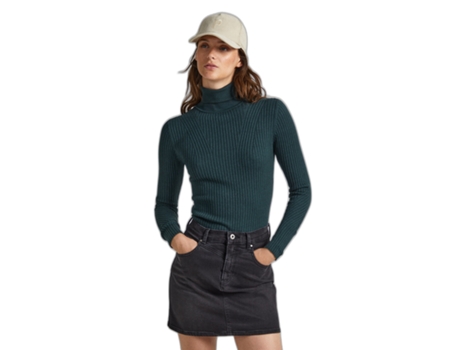 Camiseta de Mujer PEPE JEANS Cuello Dalia Verde (L)