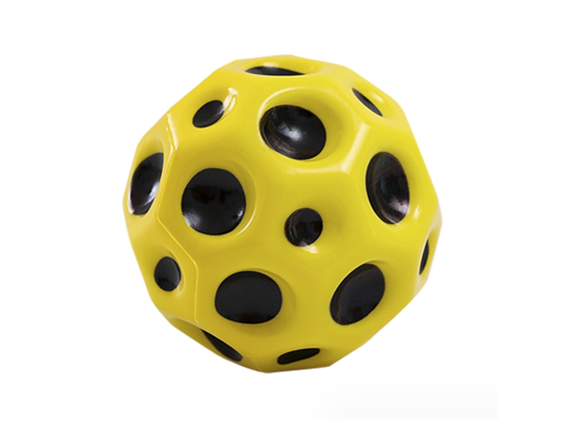 2026-pelota Espacial Elástica De Espuma De Alta Rebotabilidad Para Entrenamiento De Coordinación Mano-ojo, Amarilla 66mm
