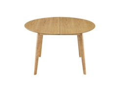 Mesa de comedor diseño redonda extensible roble L120-150 LEENA MILIBOO