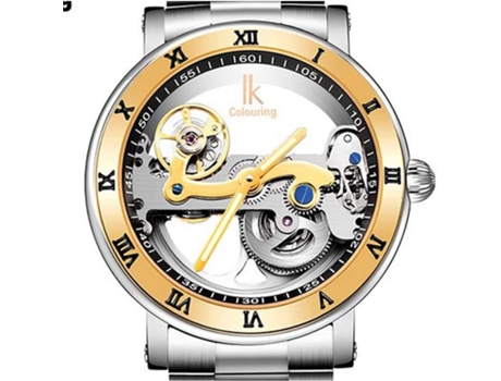 VEANXIN Steampunk Automático Esqueleto Automático Hueco Relojes Mecánicos Impermeables-Oro