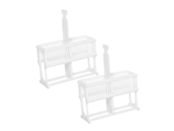 Soporte De Plástico Para Portaobjetos De Microscopio, 24 Ranuras, Juego De Soportes Para Portaobjetos