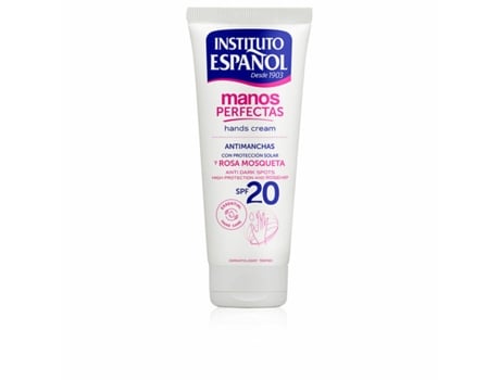 Crema de Manos INSTITUTO ESPAÑOL Manos Perfectas Spf 20 Rosa Mosqueta (75 ml)