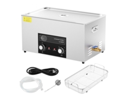 Máquina de limpieza ultrasónica de 22L con calefacción, temporizador y cesta Tekmaquinas