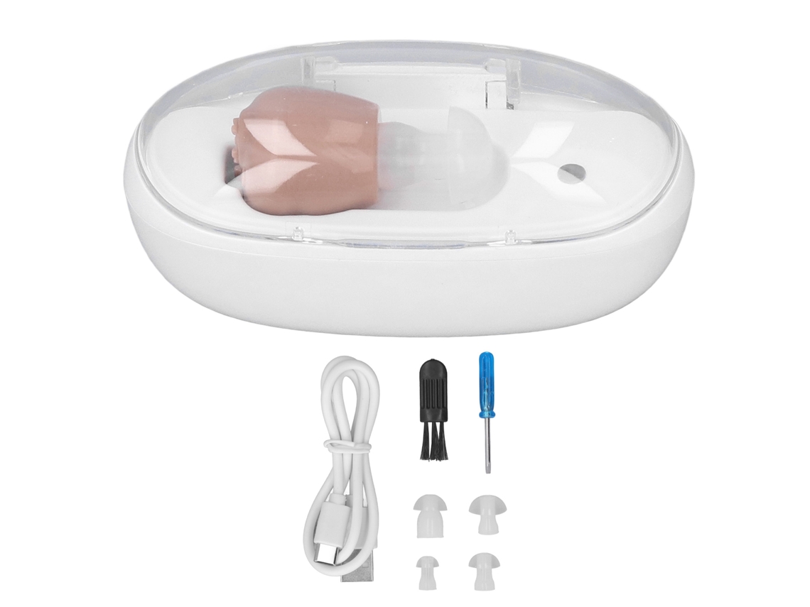 Mini Amplificador De Audífonos Con Reducción De Ruido Y Carga Usb Para Personas Mayores.