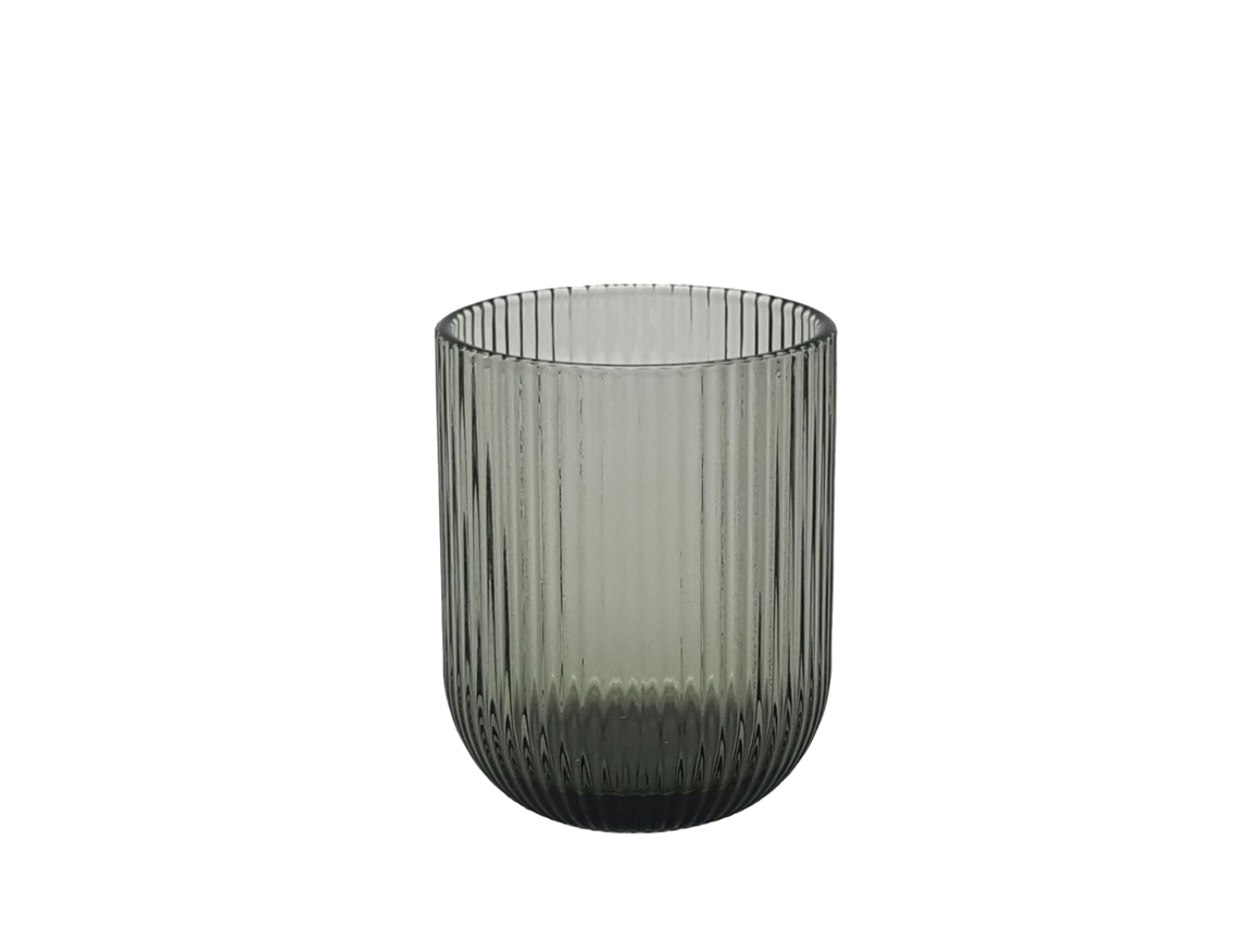 Set de 6 Vasos Stripes 250 ml Gris