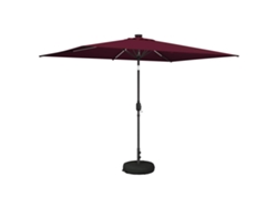 Vidaxl Parasol De Jardín Con Luces Led 200 X 300 Cm Poliéster