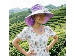 (morado) Sombrero Con Ventilador Solar Para Hombres Y Mujeres, Protección Solar Para Exteriores