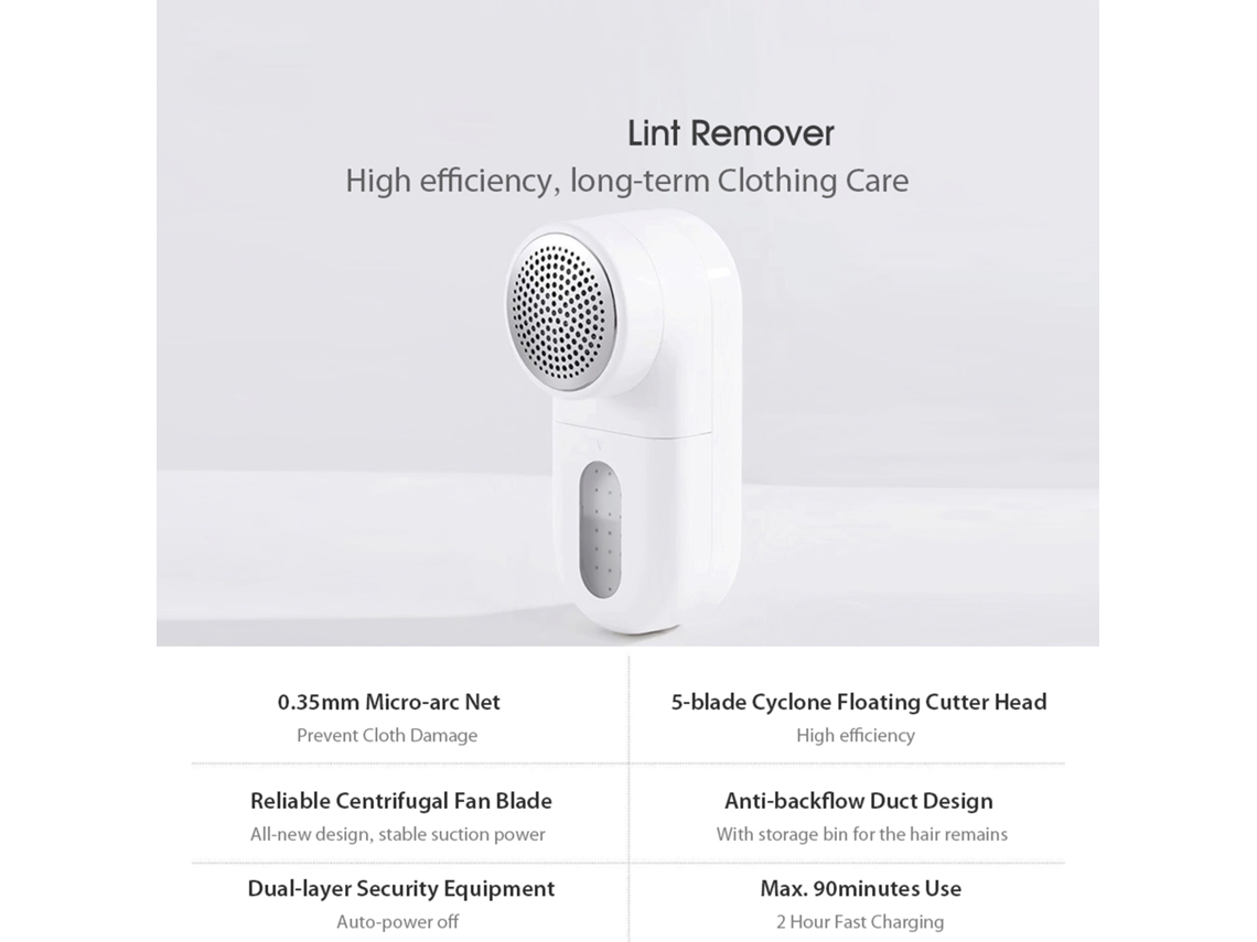 Mali removedor de Pelusas Xiaomi Mijia Usb 90min Bateria 0.35mm Lâmina Proteção Tecido Baixo Ruído para Lã Cashmere Roupas Tapetes Cortinas
