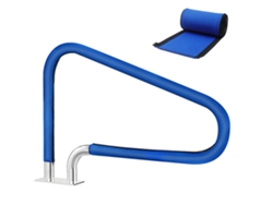 Fundas Para Barandilla De Piscina De 6 Pies, Azul Con Cremallera, Antideslizante Y Anticalor, Para Escaleras De Piscinas Enterradas.