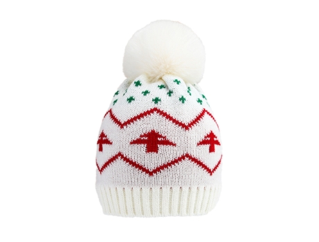 Gorro Navideño Bebé - Árbol De Navidad Blanco Gorro Navideño Bebé - Árbol De Navidad Blanco JEIIBRZUI