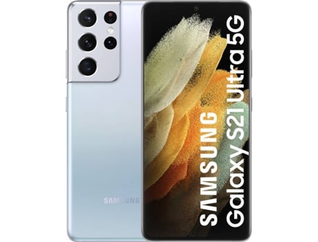 Smartphone SAMSUNG Galaxy S21 Ultra 5G (6.8'' - 12 GB - 128 GB - Plata)