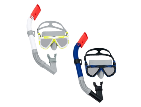 Gafas de Buceo con Tubo Infantiles BESTWAY Blanco Azul oscuro Adulto