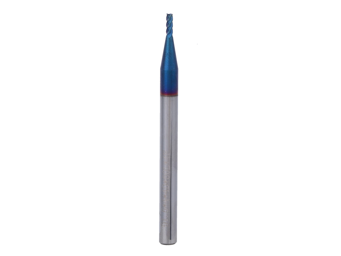 Fresa De Cabeza Plana, Acero De Carburo De Tungsteno, Recubrimiento Nano, Hrc65°, 4 Filos, Cnc, 1,5x4x4dx50l
