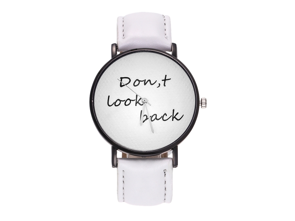 Reloj De Pulsera Para Parejas Con Correa De Pu, Estilo Moderno, Pantalla Analógica De Cuarzo, Blanco.