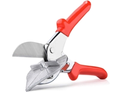 Tijeras de inglete multiángulo, mango ergonómico, hojas reemplazables de alta resistencia, rango de corte de 45 a 135 grados, perfectas para cortar madera.