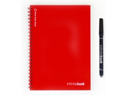 INFINITEBOOK A5 Rojo Con Marcador (15 Hojas)