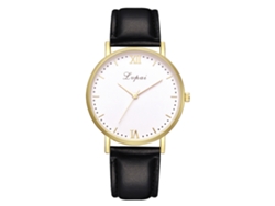 Reloj De Pulsera De Cuarzo Casual Para Mujer Vansvar Con Diamantes De Imitación, Analógico, Redondo, Negro.