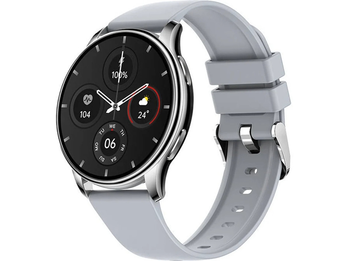 Reloj inteligente Yizhood 1.32 IP67 resistente al agua, color plateado