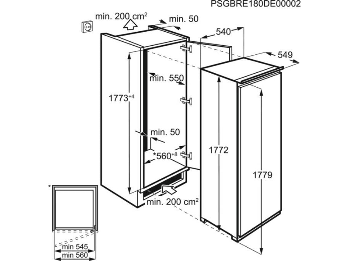Frigorífico 1 puerta Integrable ZANUSSI ZRDN18FS2 (Circulación