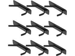 Juego de 10 piezas de soporte para toallas de mano, perchero, gancho adhesivo para abrigos y llaves,