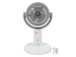 Ventilador de pedestal silencioso con control remoto, 4 velocidades.