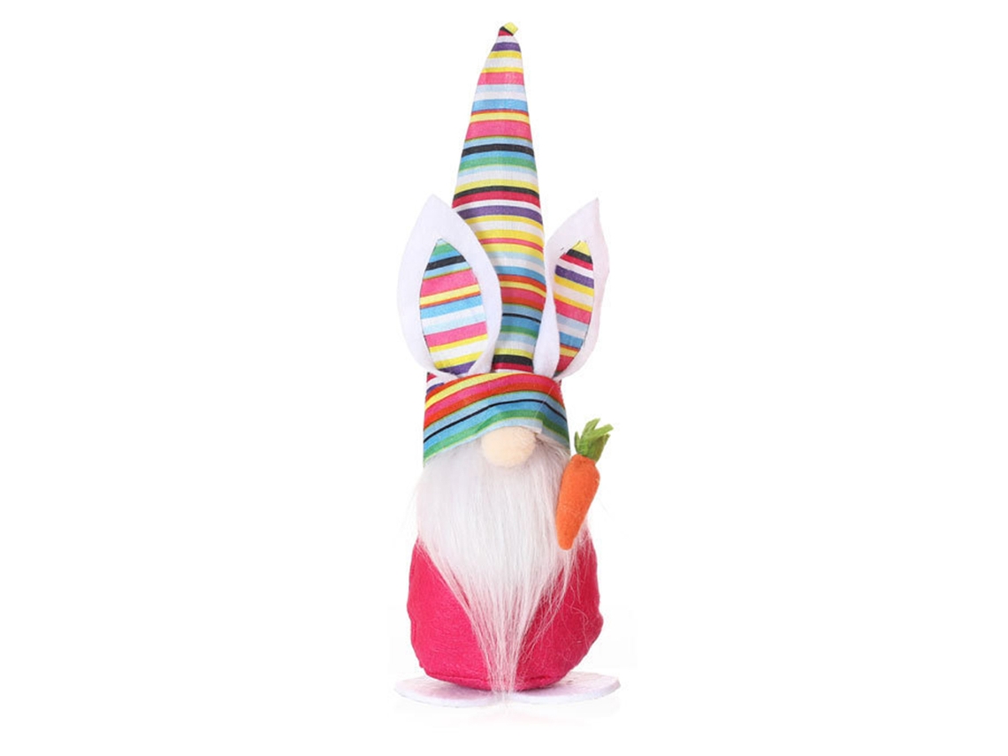 Boneca Anão Coelho Elfo Sem Rosto Páscoa Decorativa Presente Infantil Cute 20cm