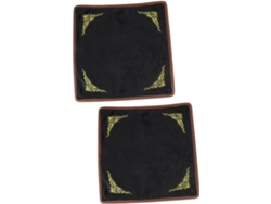 Nuobesty Cojín Reversible De Franela Para Exhibición De Joyas, Soporte Multifuncional Para Anillos (2 Piezas)