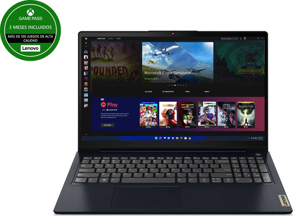 Portátil LENOVO IdeaPad 3 15ALC6 (15.6'' - AMD Ryzen 7 5700U - RAM: 16 GB - 512 GB SSD - AMD Radeon Graphics)